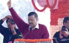 अरविंद केजरीवाल ने लगातार तीसरी बार ली दिल्ली के मुख्यमंत्री पद की शपथ